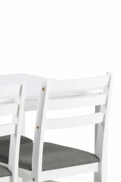 NORDFORM Alicante rektangulært spisebordssæt med bord og 4 stole, 110x70x74,5 cm^ Spisegrupper