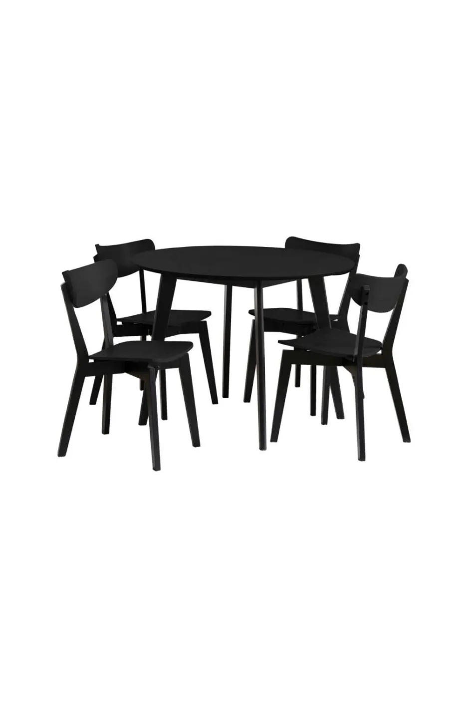 NORDFORM Roxby spisebordssæt med bord og 4 stole, 105x105x76 cm^ Spisegrupper
