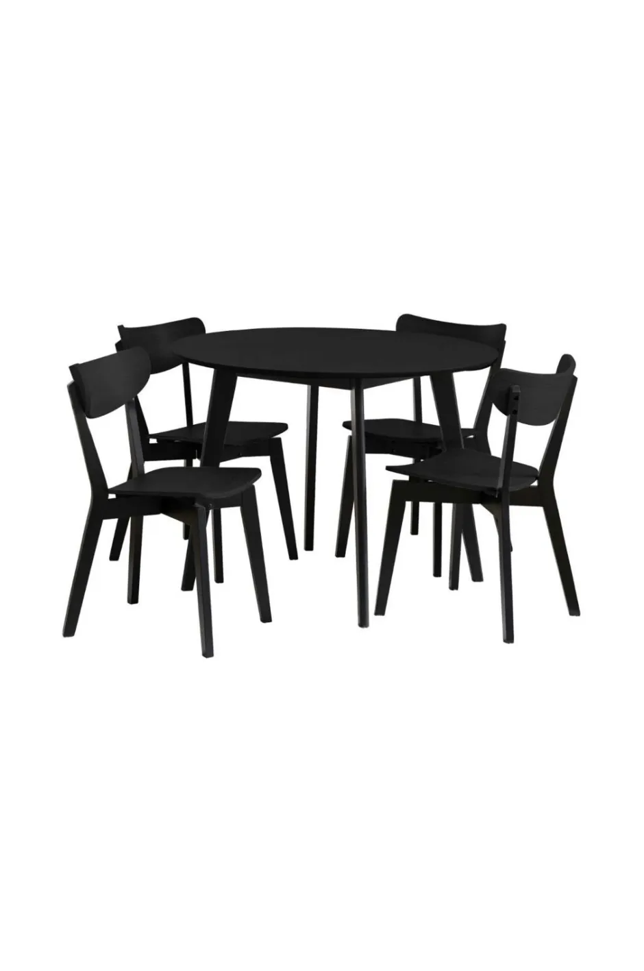 NORDFORM Roxby spisebordssæt med bord og 4 stole, 105x105x76 cm^ Spisegrupper