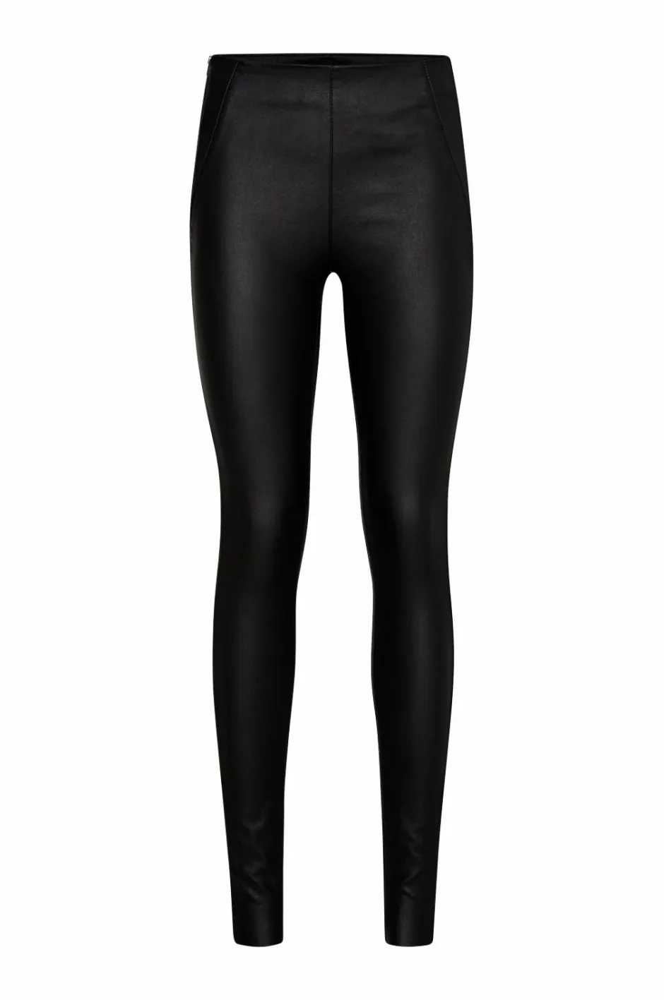 Leggings objBelle MW Coated Leggings Dame Tights & Leggings