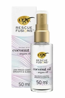 Ogx Rescue Fusions 24Hr Frizz Control Smooth And Sleek Oil 50 Ml^ Hårpleje