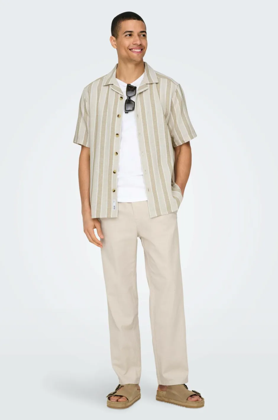 New Bukser onsSinus Loose 0007 Cot Lin Pant Bukser