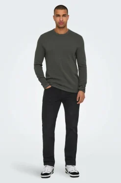 ONLY & SONS Jeans onsWeft Regular Black 8638 Mat Dnm^ Jeans