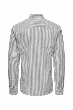 Outlet Skjorte onsCaiden LS Stripe Linen Shirt 660 Skjorter