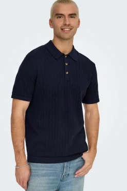 ONLY & SONS Trøje onsMoon Reg 12 SS Polo Knit^ Trøjer