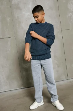JUNIOR Pullover osjRosu Reg 7 Wash Crew Knit Knt Børn Trøjer & Cardigans