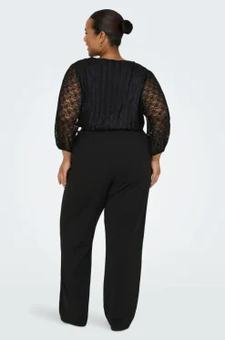 Only Carmakoma Buksekjole carBetsy 3/4 Wrap V-neck Jumpsuit^Dame Jumpsuits & Buksedragter