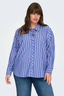 Only Carmakoma Skjorte carLiah LS Shirt Wvn^Dame Skjorter & Bluser
