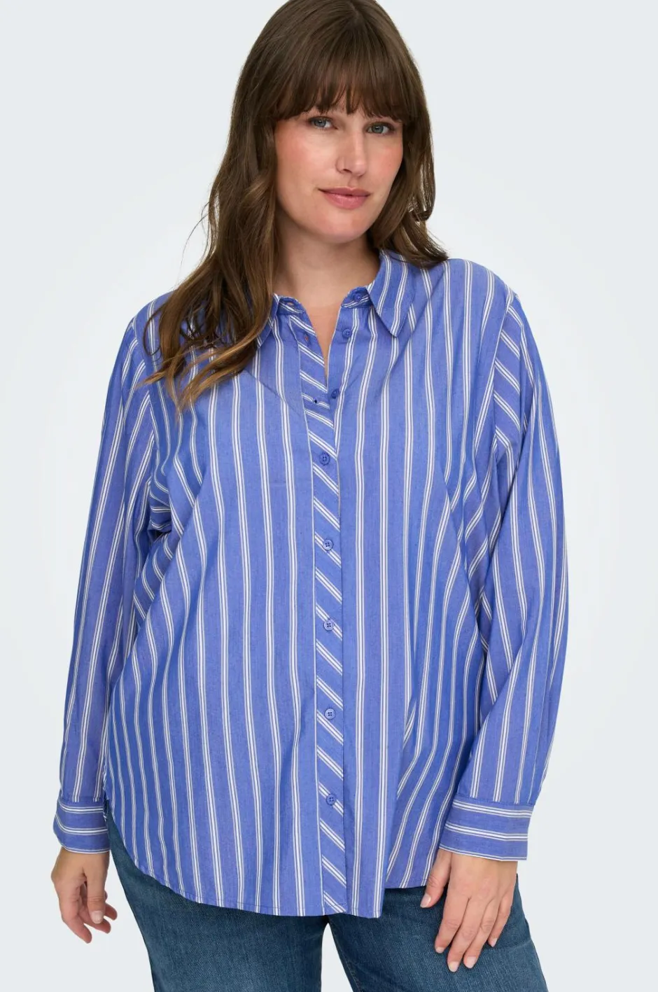 Only Carmakoma Skjorte carLiah LS Shirt Wvn^Dame Skjorter & Bluser
