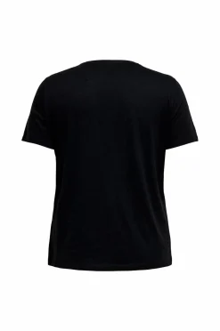 Only Carmakoma T-shirt carKita Life SS O-neck Jeans^Dame Toppe & Tank-Toppe