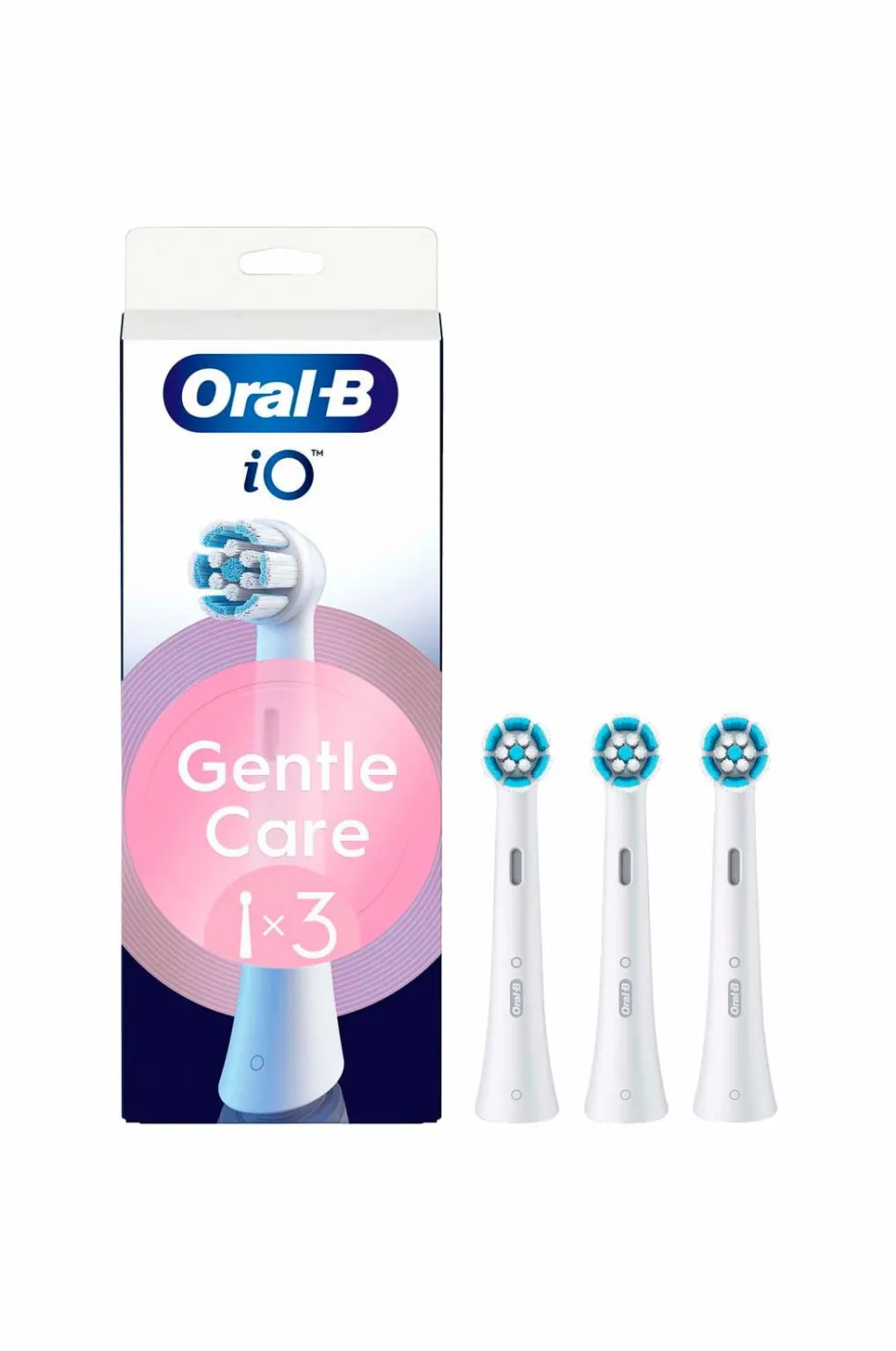 Online Børstehoved iO Gentle Care White 3-pak Tandpleje