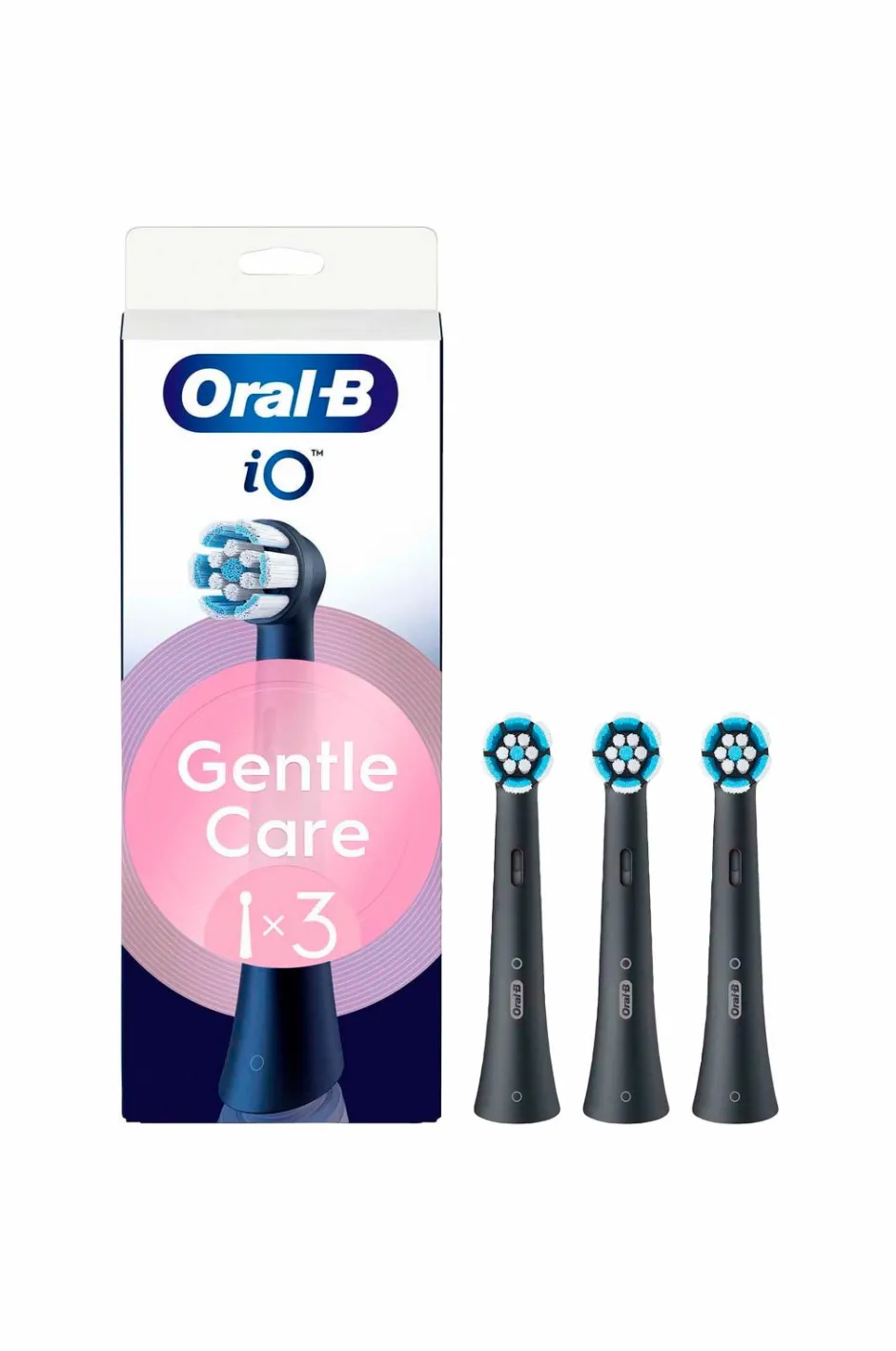 Oral B Børstehoved iO Gentle Care Black 3-pak^ Tandpleje