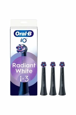 Oral B Børstehoved iO Radiant White Black 3-pak^ Tandpleje