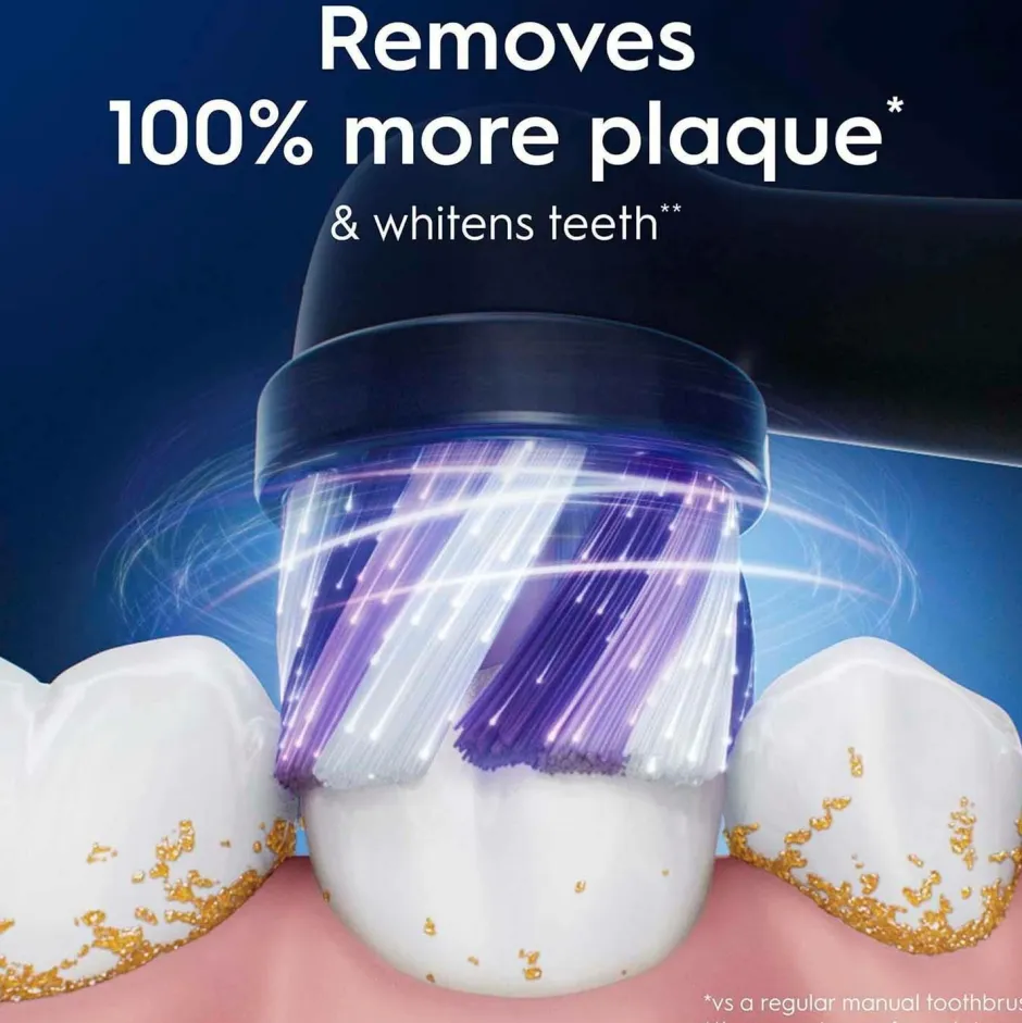 Oral B Børstehoved iO Radiant White Black 3-pak^ Tandpleje