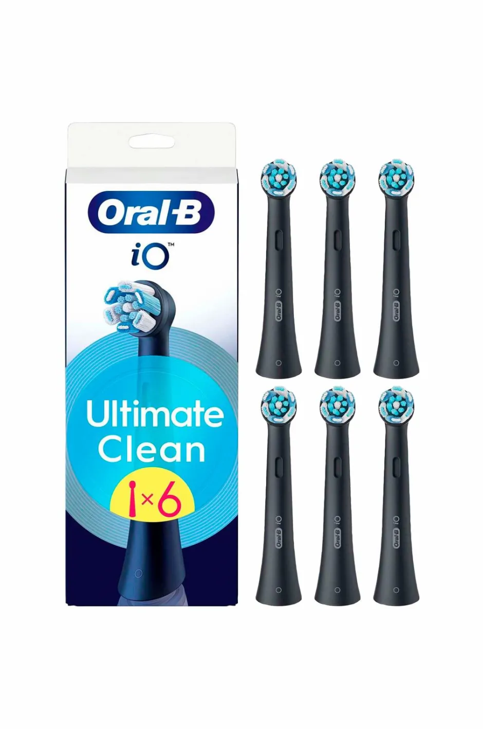 Oral B Børstehoved iO Ultimate Clean Black 6-pak^ Tandpleje