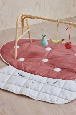 OYOY Living Design Quiltet tæppe Mushroom^Børn Babytæpper