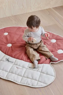OYOY Living Design Quiltet tæppe Mushroom^Børn Babytæpper