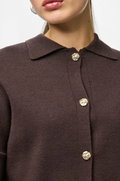 Online Cardigan pcJassy LS Polo Knit Dame Trøjer & Cardigans