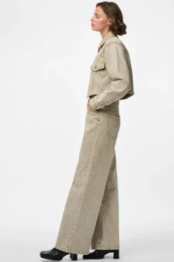 Discount Jeans pcFay MW Wide Dame Jeans