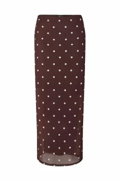 Clearance Maxi nederdel pcDorthea HW Ankle Mesh Dame Nederdele