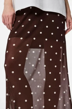 Clearance Maxi nederdel pcDorthea HW Ankle Mesh Dame Nederdele