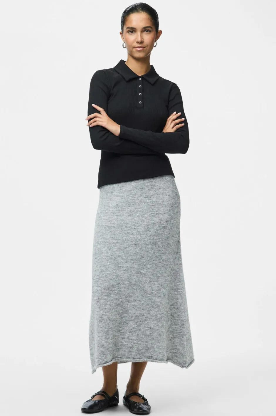 Best Nederdel pcPam HW Ank Knit BC Dame Nederdele