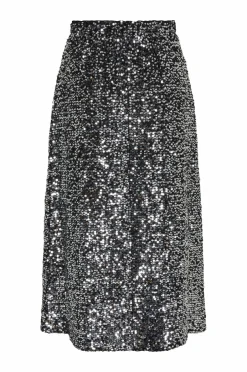 Sale Nederdel pcSerena Sequin HW Midi Skirt MM Dame Nederdele