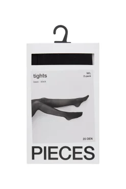 pieces Strømpebukser pcNew Nikoline 20 Den Tights 2-pak^Dame Strømpebukser