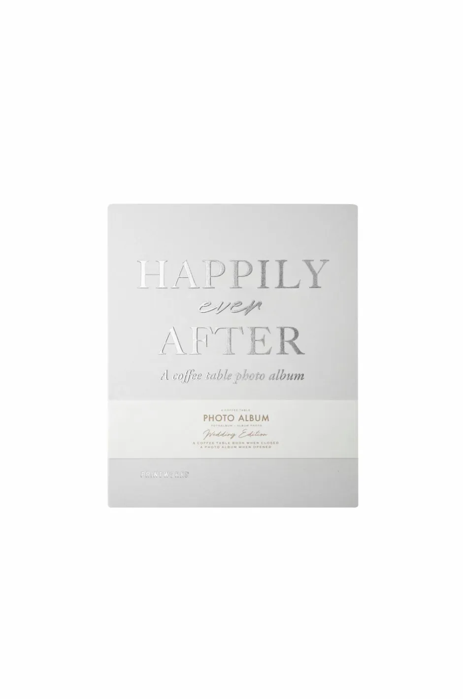 PRINTWORKS Fotoalbum bryllup - Happily Ever After, 21x28 cm^ Pynteting
