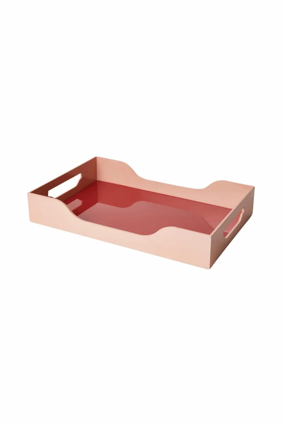 PRINTWORKS Lakeret bakke - Swell, brun/lyse L^ Småopbevaring