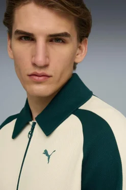 Puma Træningsjakke T7 Relaxed Wing Collar Jacquard Track Jacket DK^ Træningstøj|Træningstøj