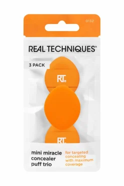 Real Techniques Mini Miracle Concealer Puff Trio^ Makeupbørster