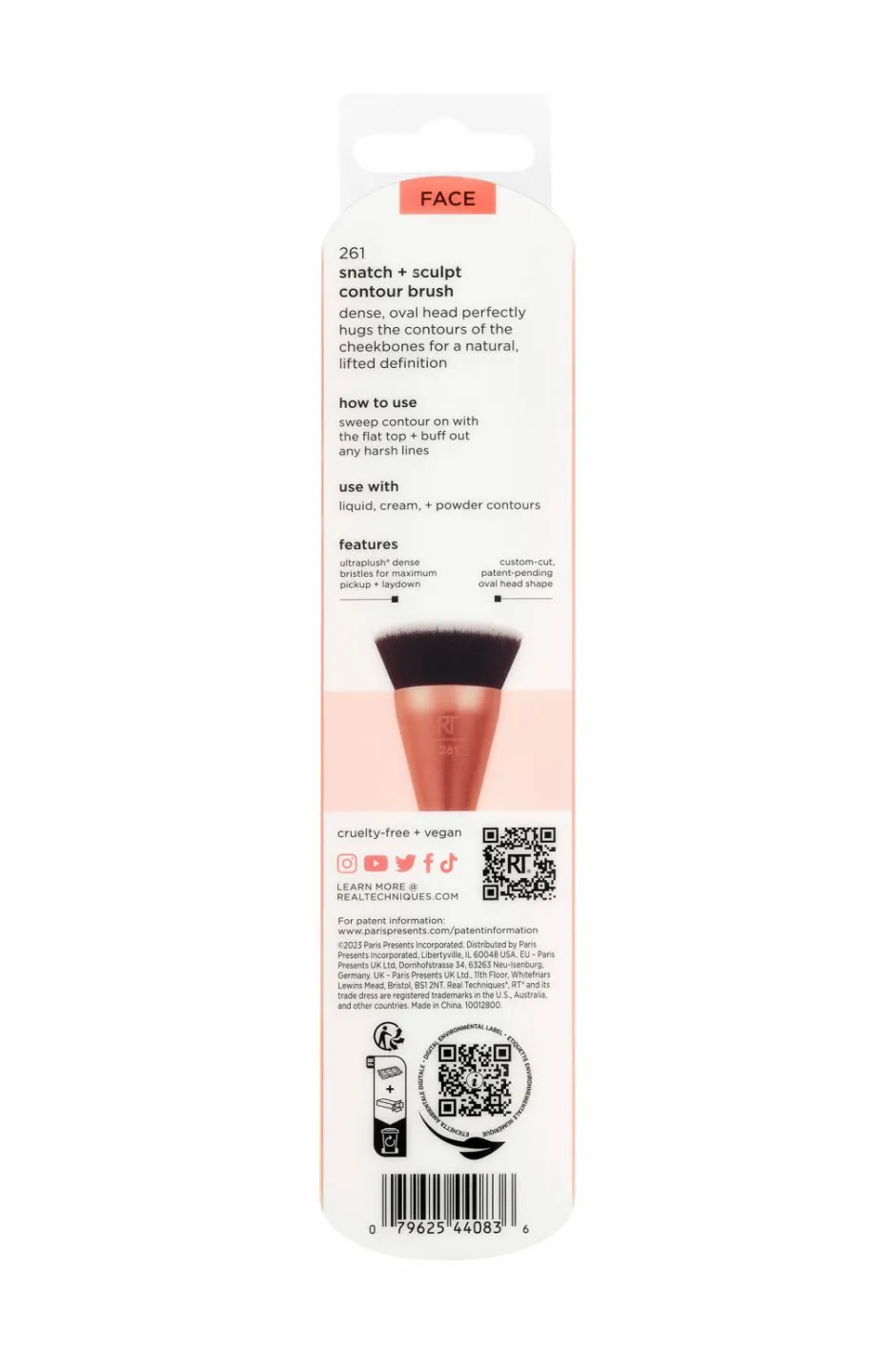 Real Techniques Shapeshifter Snatch + Sculpt Contour Brush^ Makeupbørster