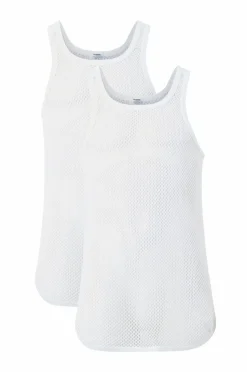 Resteröds Ærmeløs top Net Singlet Cotton 2-pak^ T-Shirts & Tanktoppe