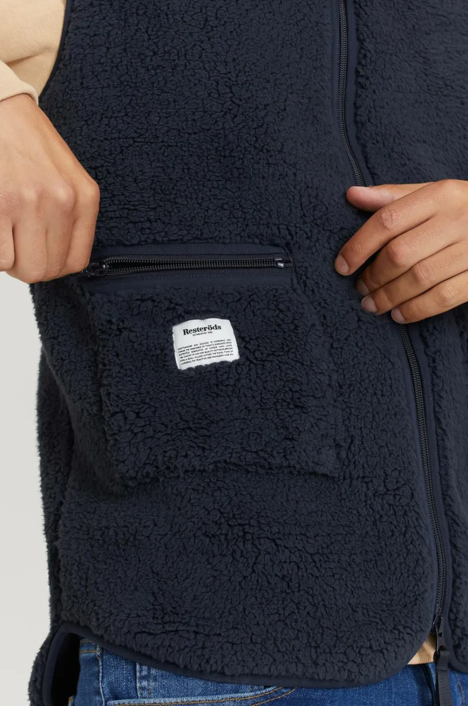 Clearance Vest Fleece Vest Overtøj|Overtøj