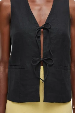 Rouge Edit Linnedvest rouSummer Waistcoat^Dame Blazere & Veste