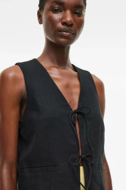 Rouge Edit Linnedvest rouSummer Waistcoat^Dame Blazere & Veste