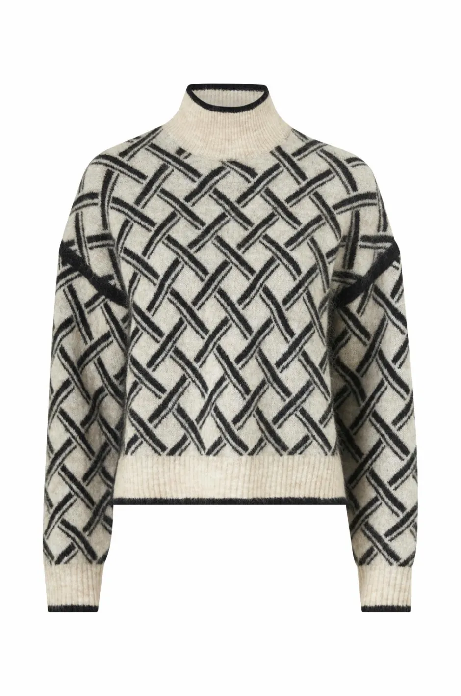 Second Female Trøje Kaja Knit T-neck^Dame Trøjer & Cardigans