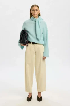 Best Pullover slfLlulu LS Bow Knit Dame Trøjer & Cardigans