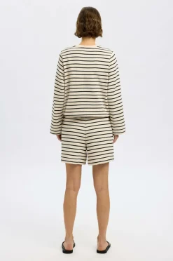 Online Shorts slfElise HW Striped Shorts Dame Shorts