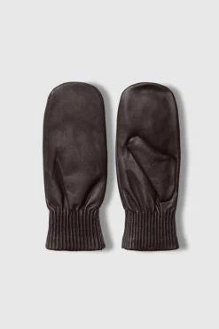 Selected FEMME Tommelhandsker slfOlga Padded Leather Mittens^Dame Handsker & Vanter