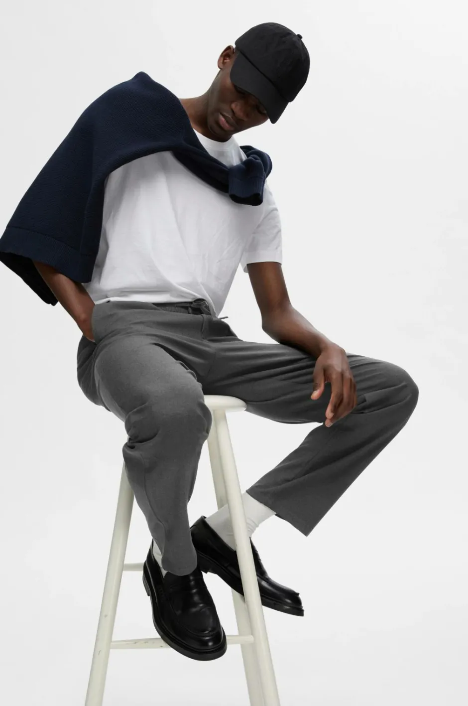 Selected HOMME Bukser Slh196-Straight Robert String Pant^ Bukser