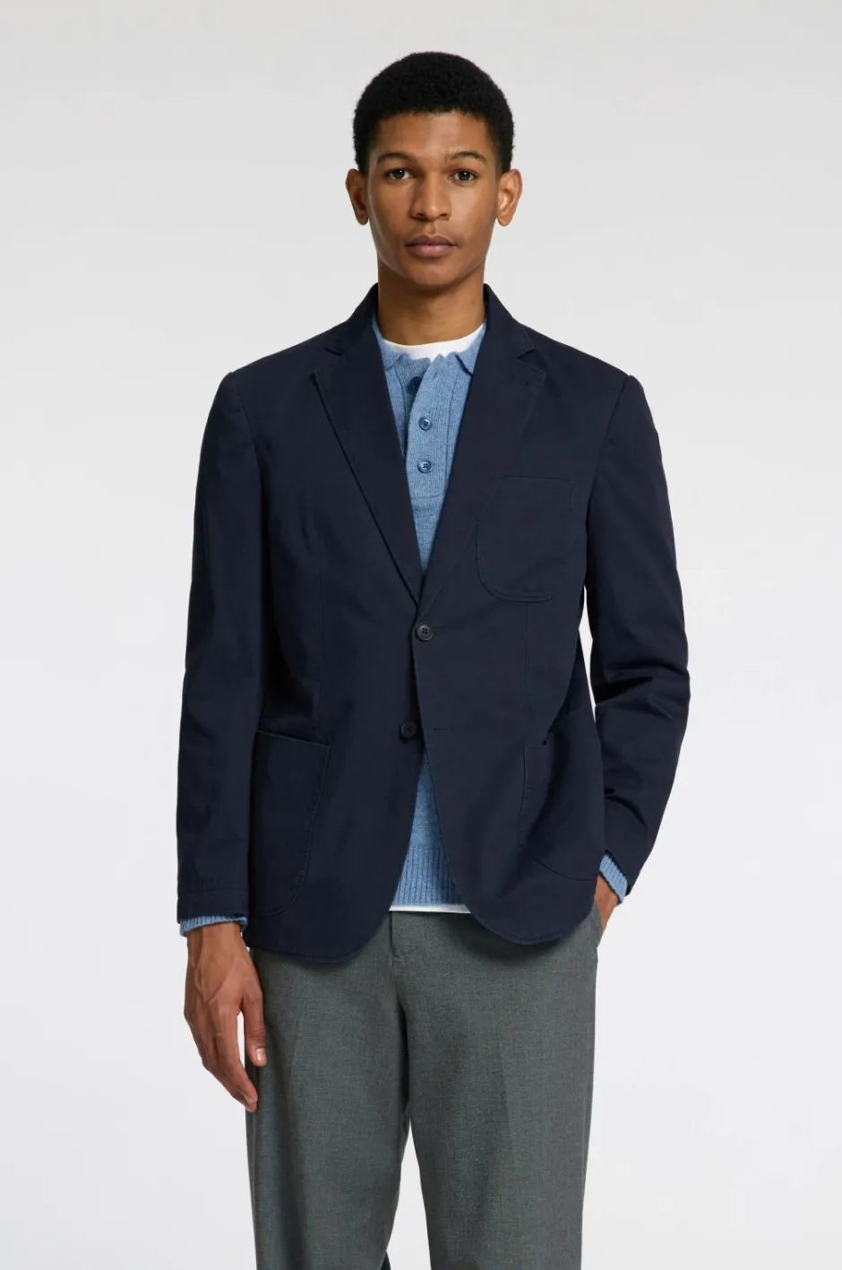 Clearance Habitjakke slhReg-Glen Washed Blz Blazere & Jakkesæt