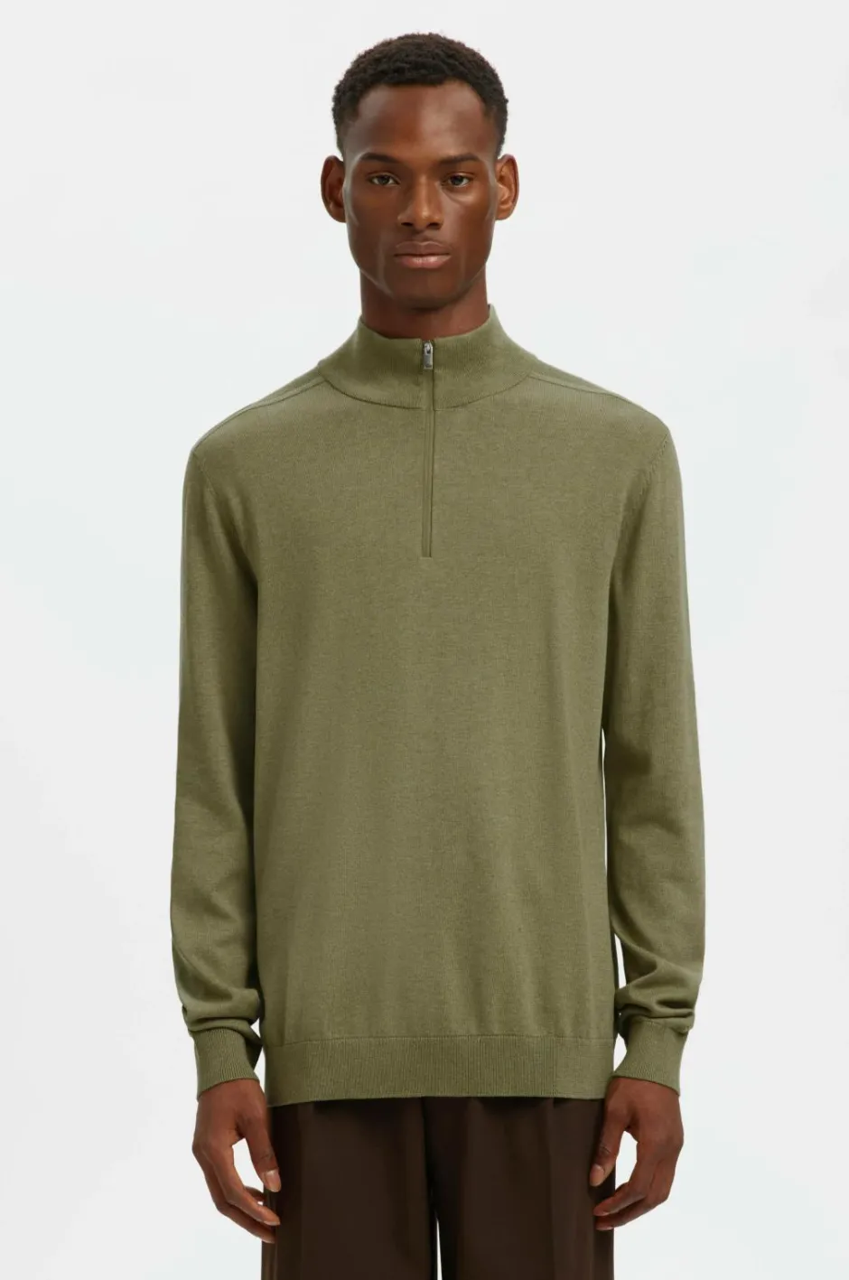 Rullekravetrøje slhBerg Half Zip Cardigan Trøjer