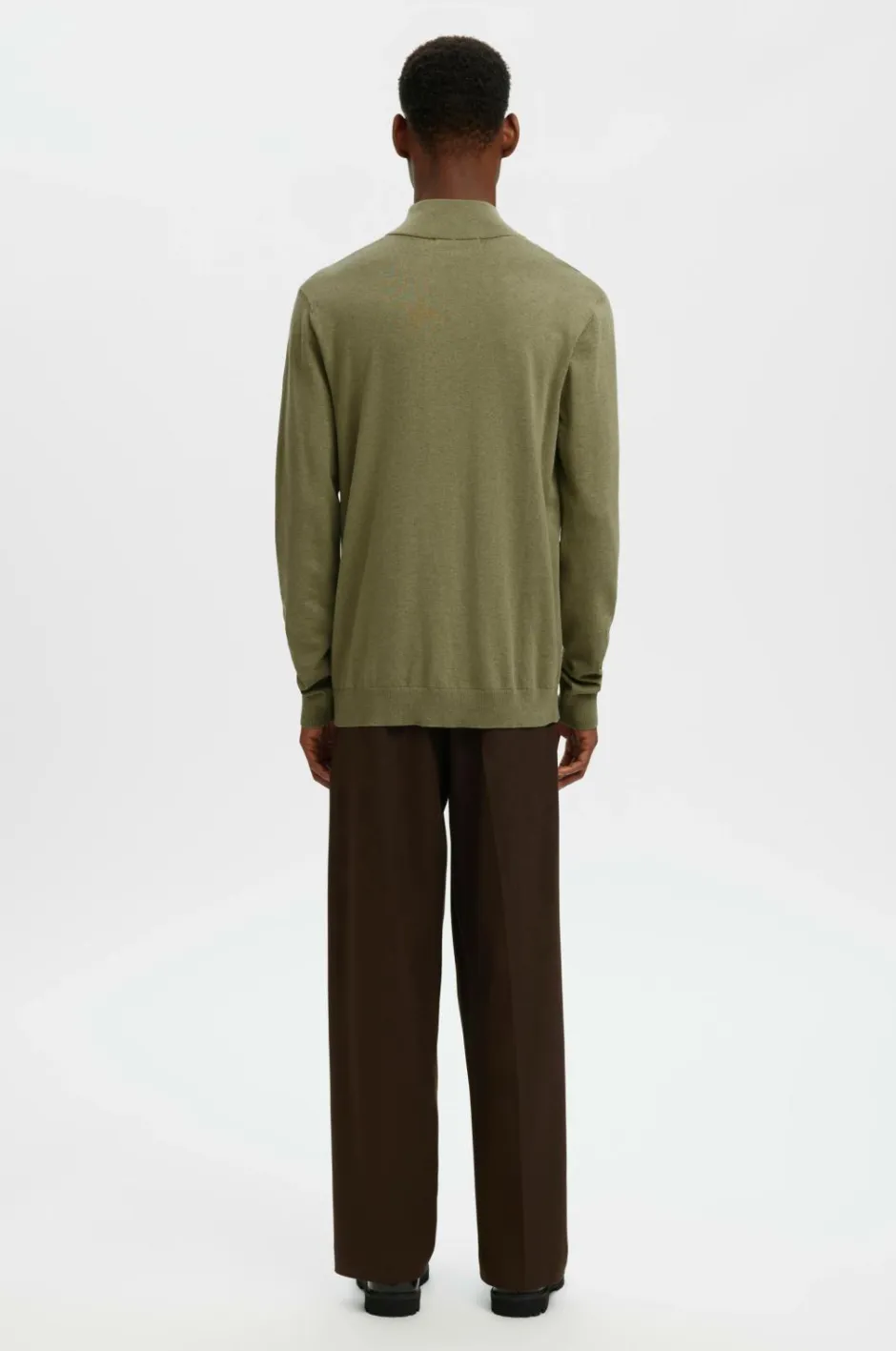 Rullekravetrøje slhBerg Half Zip Cardigan Trøjer