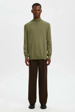 Rullekravetrøje slhBerg Half Zip Cardigan Trøjer