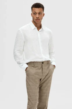 Selected HOMME Skjorte slhRegkylian-linen Shirt LS Classic^ Skjorter