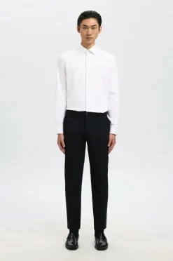Skjorte slhSlim-Performance Shirt LS Skjorter