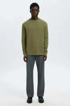 Selected HOMME Trøje Slhdane LS Knit Structure Crew Neck^ Trøjer