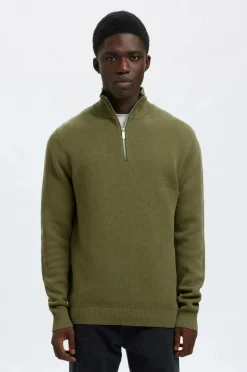 Online Trøje slhDane LS Knit Structure Half Zip Trøjer